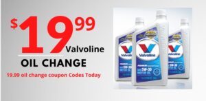 Valvoline 19.99 Oil Change Coupon