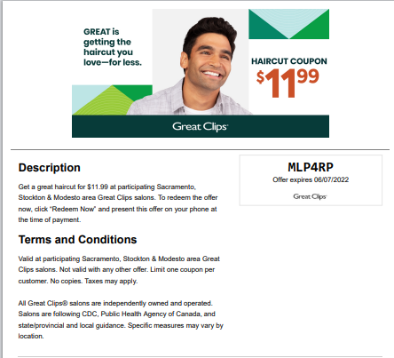 11.99 great clips coupon june 2022