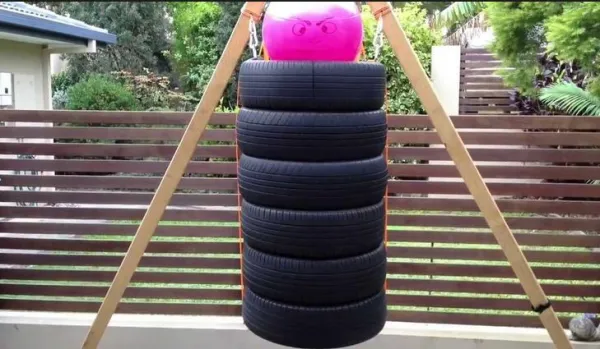 Used Car Tires for Improving Punching